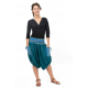 Sarouel short bermuda grande taille femme Lagon