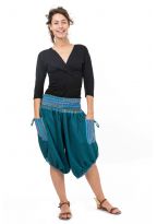 Sarouel short bermuda grande taille femme Lagon