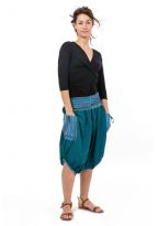 Sarouel short bermuda grande taille femme Lagon