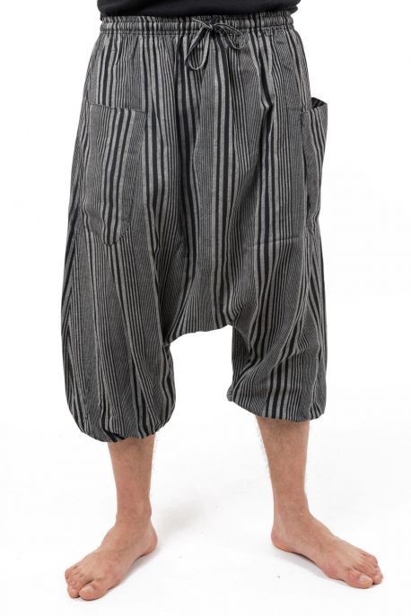 Sarouel bermuda ethnique homme Stripa