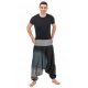 Sarouel homme style baba zen noir gris Tigah