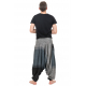 Sarouel homme style baba zen noir gris Tigah