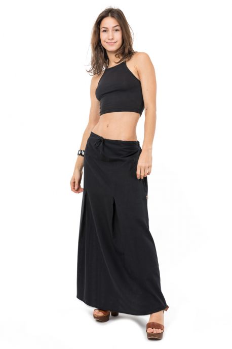 Jupe longue classic chic noire Ditah