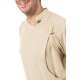 Chemise tunique homme kurta beige chanvre
