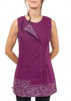 Robe tunique femme ethnic print et col original Andah