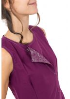 Robe tunique femme ethnic print et col original Andah