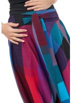 Sarouel femme ceinture elastique et liens Bachatah