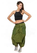 Sarouel mixte psychedelic camouflage poches et zip Brazkah