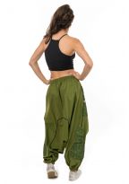 Sarouel mixte psychedelic camouflage poches et zip Brazkah