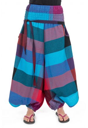 Sarouel femme faux effet jupe new madras girly