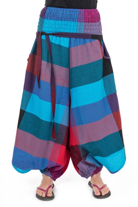 Sarouel femme faux effet jupe new madras girly