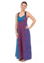 Robe longue ethnic chic print original Swanah