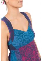 Robe longue ethnic chic print original Swanah