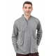 Chemise ethnique col mao manches modulables Thaloh
