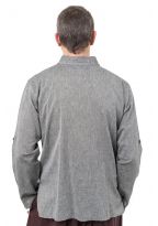 Chemise ethnique col mao manches modulables Thaloh