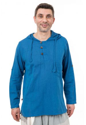 Chemise ethnique capuche et manches modulables Machah