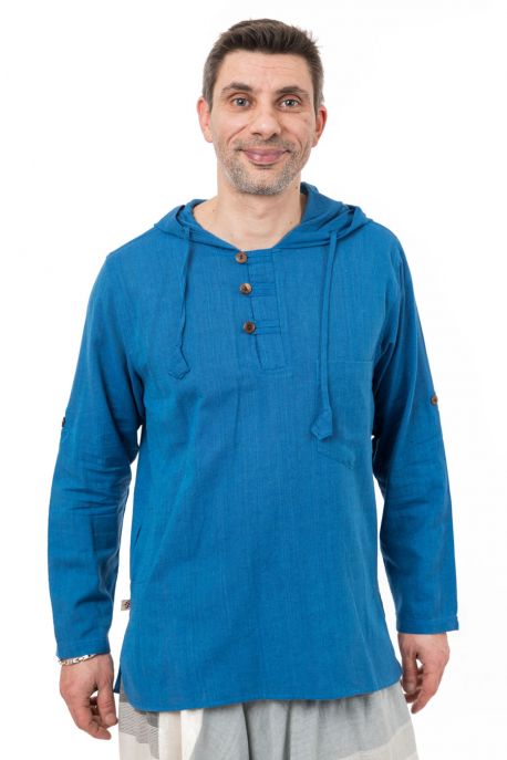 Chemise ethnique capuche et manches modulables Machah
