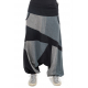 Sarouel homme ethnic graphic noir gris Patanga
