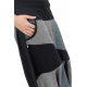 Sarouel homme ethnic graphic noir gris Patanga
