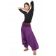 Sarouel ethnique femme print geometrique violet Khela