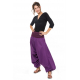 Sarouel ethnique femme print geometrique violet Khela