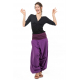 Sarouel ethnique femme print geometrique violet Khela