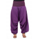 Sarouel ethnique femme print geometrique violet Khela