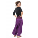 Sarouel ethnique femme print geometrique violet Khela