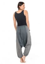 Sarouel bermuda long zen cool mixte noir gris Timroh