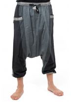 Sarouel bermuda long zen cool mixte noir gris Timroh