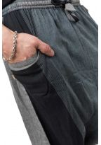 Sarouel bermuda long zen cool mixte noir gris Timroh
