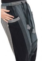 Sarouel bermuda long zen cool mixte noir gris Timroh