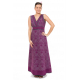 Robe longue imprime ethnic chic Purple rain