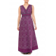 Robe longue imprime ethnic chic Purple rain