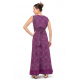 Robe longue imprime ethnic chic Purple rain