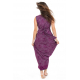 Robe longue imprime ethnic chic Purple rain