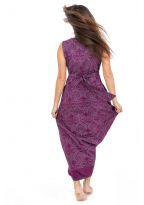 Robe longue imprime ethnic chic Purple rain