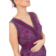 Robe longue imprime ethnic chic Purple rain