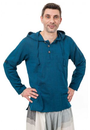 Chemise baroudeur ethnique avec capuche Joaoh