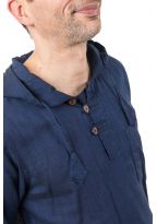 Chemise ethnique baroudeur avec capuche Nasaah