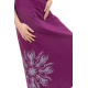 Robe longue dos croise et print original Kesata