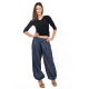 Pantalon denim ethnic street chic femme Nidana