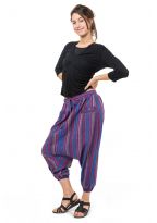 Sarouel pantacourt baba cool femme ethnique Shalah