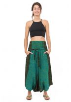 Sarouel femme effet jupe print ethnic indian cachemire