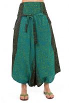 Sarouel femme effet jupe print ethnic indian cachemire