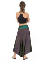 Sarouel femme effet jupe print ethnic indian cachemire
