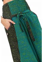 Sarouel femme effet jupe print ethnic indian cachemire