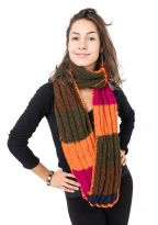Echarpe pure laine douce multicolore