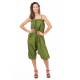 Sarouel mixte et combinaison short kaki Jumbly