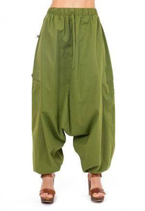 Sarouel mixte et combinaison short kaki Jumbly